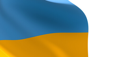 Obraz premium Artistic Tribute: Captivating 3D Ukraine Flag Inspires Awe