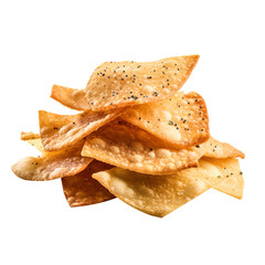  So Yummy potato chips isolated on transparent background