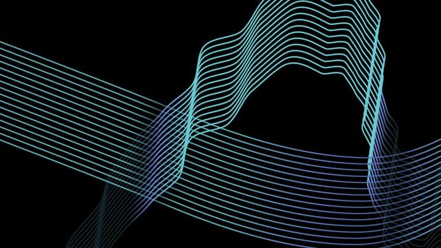 Futuristic abstract background. Glowing circle andd lines design. 6 in 1, different colors, works horizontal and vertical. 