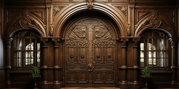 captures the beauty of classic door design, making it an ideal element for projects 