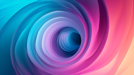 Obraz premium Abstract shape in center, plain and gradient background.