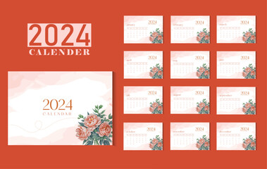 free vector desk calendar design tempalte