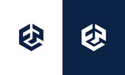 letter e and p monogram logo design vector