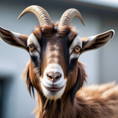 Goat in close up