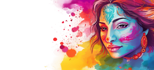 Indian Holi traditional festival png / transparent