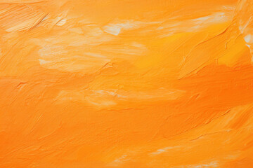 Bright orange abstract background with textured paint strokes and layers, perfect for modern design uses.
