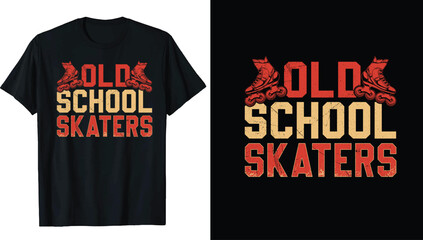 Roller derby Ice Skating T-shirt Design, Ice winter sports skates T-shirt design