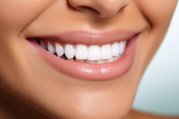 Fototapeta premium Woman dental female beauty mouth young person care smile white whitening