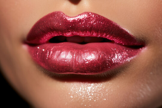 Woman lipstick glamour beauty face fashionable
