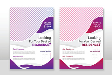 real estate flyer design template