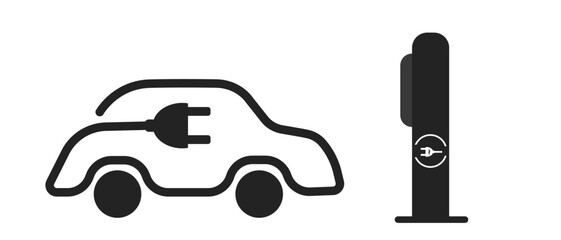 vector design of electric vehicle charging stations.green energy