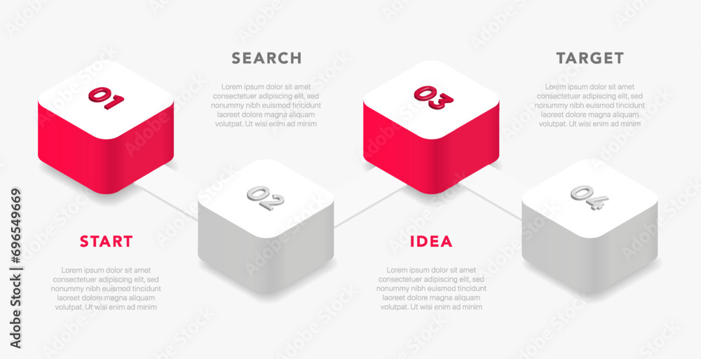 Poster Timeline infographic design with 6 options or steps. Infographics for business concept. Can be used for presentations workflow layout, banner, process