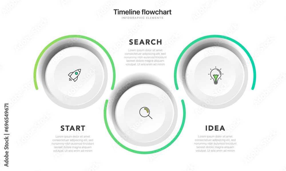 Aufkleber timeline infographic design with 6 options or steps. infographics for business concept. can be used 