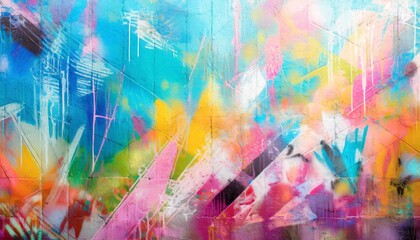 artistic graffiti background in settled colors creative and abstract backdrop generative ai