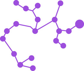 Zodiac constellations. Minimalist star signs, astrology constellation shape.