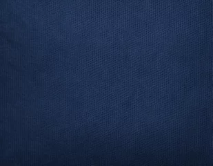 Fotobehang Blue fabric background. Rough fabric texture. Navy blue vintage background. Shabby natural fabric texture closeup. Abstract blue grunge background for your design. © SR07XC3