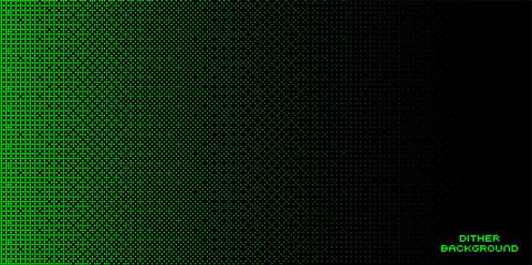 Pixel dither bitmap texture. Abstract pixel smooth gradient transition, 8 bit video game screen wallpaper. Vector background - obrazy, fototapety, plakaty
