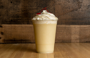 Pina colada in a cup