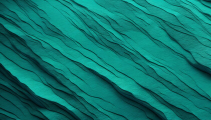 Dark Blue-Green Rock Surface Design with Copy Space