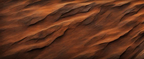 Brown rock texture. Rusty rough surface. Dark stone background with copy space for design. Wide banner. Panoramic. Backdrop. © SR07XC3
