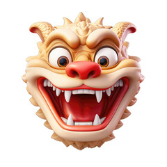 Naklejka premium Cute dragon memoji isolated on transparent and white background. PNG transparent, emoji