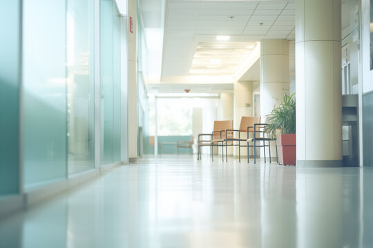 corridor in hospital image