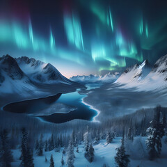 winter mountain landscape