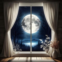 window with curtains