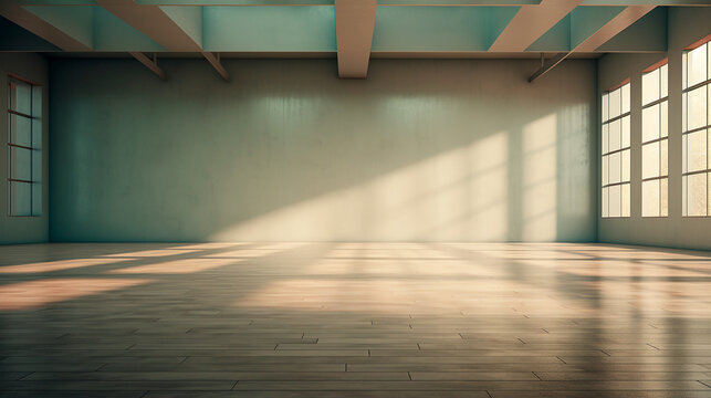 Espacio y Sombra: Habitaci&oacute;n Vac&iacute;a con Iluminaci&oacute;n Natural