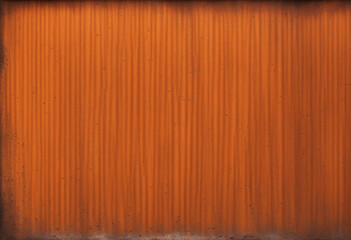 Weathered Iron Surface with Vintage Orange Brown Background and Design Space