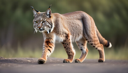Fototapeta premium Bobcat on the prowl