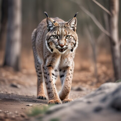 Fototapeta premium Bobcat on the prowl