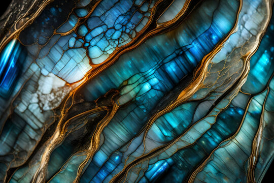 Labradorite Radiance: Iridescent Gemstone Texture