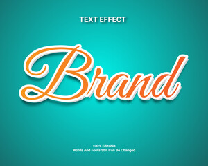 Editable text effect design template