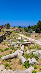 Fototapeta na wymiar The city boasts well-preserved archaeological sites, including the ruins of ancient temples, the Phoenician city wall, and the Crusader Castle of Byblos. 