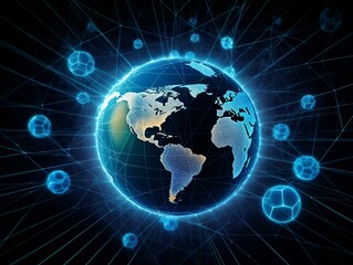 Cryptocurrency in global remittance. Generated with AI Technology