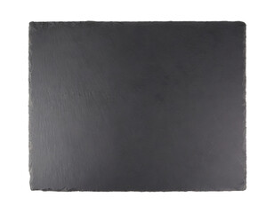 Black slate board isolated