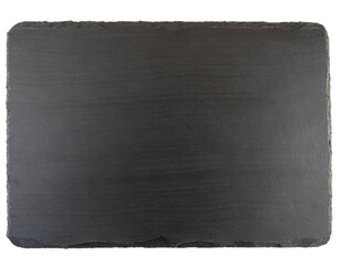 Black slate board isolated