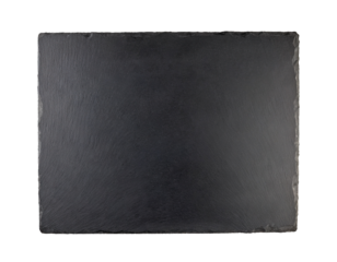 Black slate board isolated