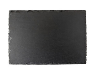 Black slate board isolated