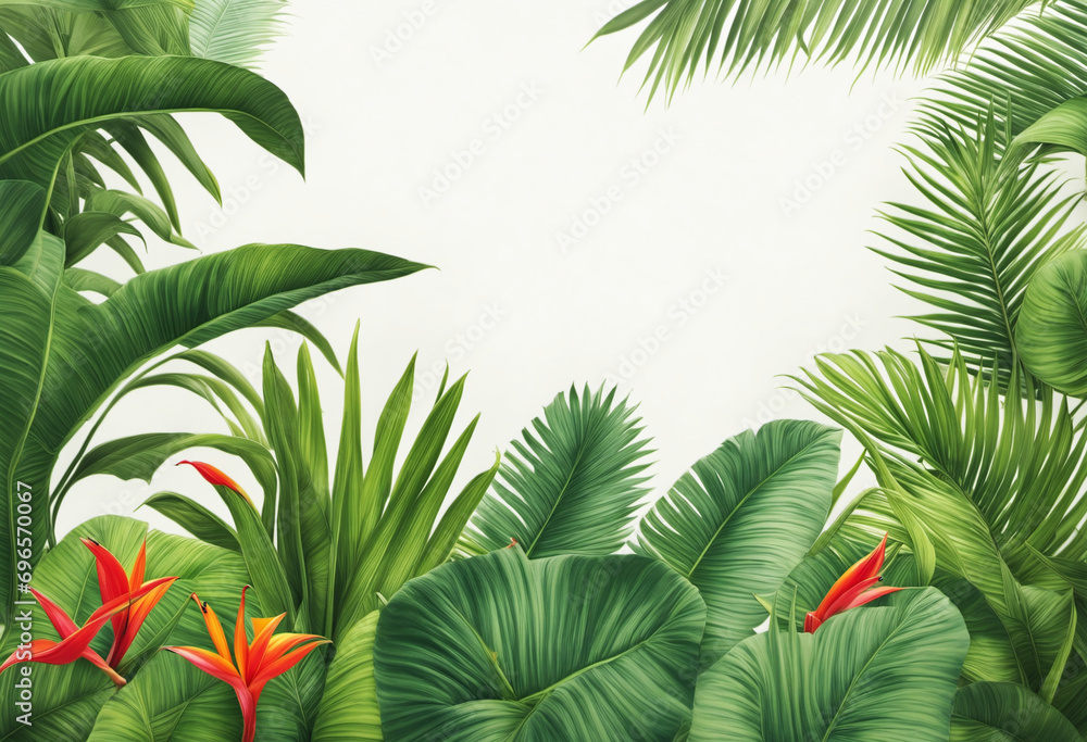 Aufkleber exotic backdrop with space for text