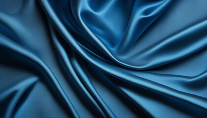 Fototapeta premium Blue Textured Fabric with Gradient Background
