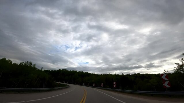 Driving Quebec 595 Driving LAnse Saint Jean Quebec QC
