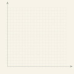 Grid paper. Mathematical graph. Cartesian coordinate system with x-axis, y-axis. Squared background with color lines. Geometric pattern for school, education. Lined blank on transparent background