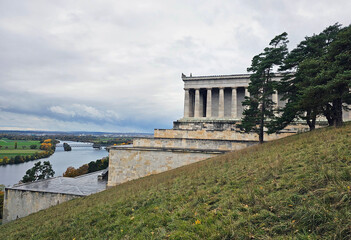 wonderful views of the Wallhalla monument near Regensburg