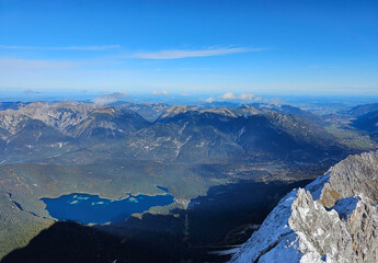 Wonderful views from Germany's highest mountain, the Zugspitze