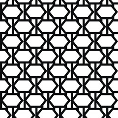 Abstract geometric black and white seamless pattern for web page, textures, card, poster, fabric, textile. Monochrome graphic repeating design. Modern minimalist stylish squared ornament