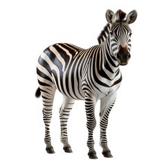 Fototapeta na wymiar Toy Zebra on White Surface