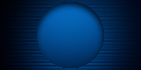 Abstract Blue Background With Circles and Line