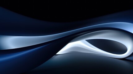  a black and blue abstract background with a curved curve in the center of the image and a black background with a curved curve in the middle of the image.